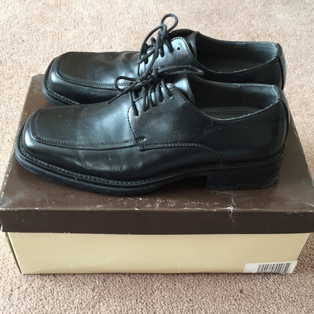 Hunter’s Bay Black Wembley Ox Dress Shoes Sz 7.5